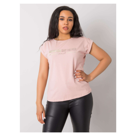 Dark pink plus size t-shirt