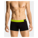 Man boxers ATLANTIC PREMIUM with mikromodal - black/yellow