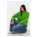 Trendyol Green Wide Fit Soft Textured Basic Knitwear Sweater