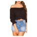 Trendy Off Shoulder Longsleeve with Lacing white