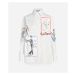 Košeľa Karl Lagerfeld Archive Print Shirt White