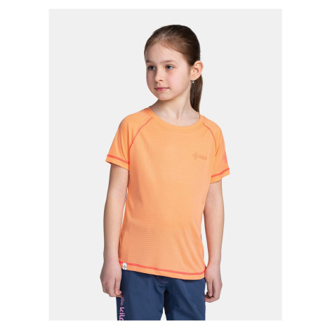Oranžové dievčenské športové tričko Kilpi TECNI