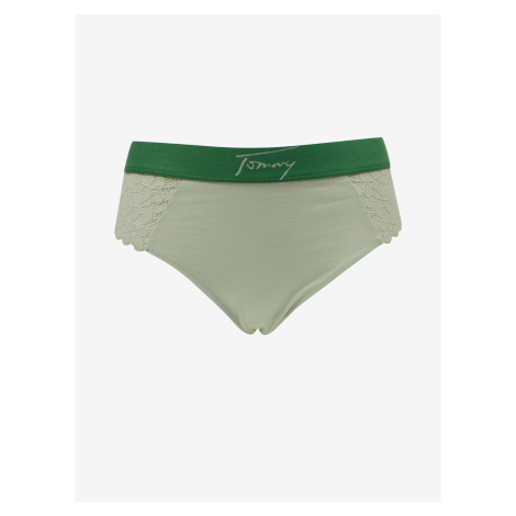 Nohavičky pre ženy Tommy Jeans - svetlozelená, tmavozelená Tommy Hilfiger