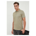Bavlnené polo tričko BOSS zelená farba, jednofarebné, 50468301