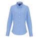 Premier Workwear Dámska košeľa oxford s dlhým rukávom PR338 Oxford Blue -ca. Pantone 7453