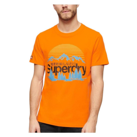 Superdry  -  Tričká s krátkym rukávom Oranžová