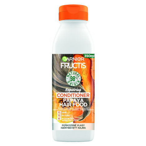 Regeneračný kondicionér pre poškodené vlasy Garnier Fructis Papaya Hair Food - 350 ml + darček z