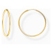 Thomas Sabo CR728-413-39 Gold-plated hoop earrings 40 mm