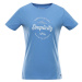 Women's cotton T-shirt ALPINE PRO ALLONA silver lake blue variant pb