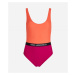 Plavky Karl Lagerfeld Colour Block Swimsuit Ružová