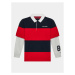 Tommy Hilfiger Mikina Rugby Stripe Polo L/S KB0KB08736 Červená Regular Fit