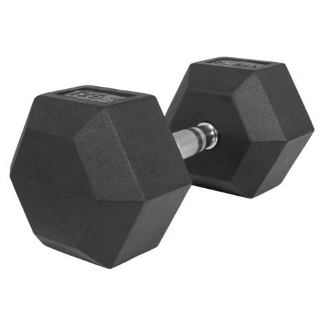 Gorilla Sports Hexagon jednoruční činka pogumovaná, 17,5 kg 76730