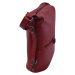 Dámska kožená kabelka červená 250701