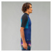 Pánske tričko 500 s UV ochranou na surf krátky rukáv modré