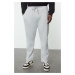 Trendyol Grey Regular/Normal Cut Plus Size Sweatpants