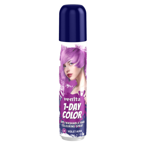 Farebný sprej na vlasy Venita 1-Day Color Violet Aura - 50 ml, fialová (CVA10)