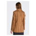 SAKO GANT REG MONOGRAM STRIPED BLAZER CINNAMON BROWN