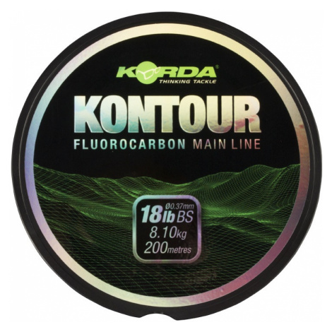 Korda vlasec kontour fluorocarbon 200 m číry-priemer 0,37 mm / nosnosť 8,1 kg