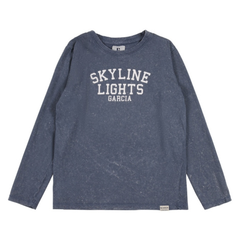 GARCIA Tričko  námornícka modrá / biela Garcia Jeans