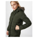 Superdry Zimný kabát  hnedá melírovaná / jedľová