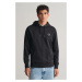 MIKINA GANT LOGO SCRIPT HOODIE BLACK