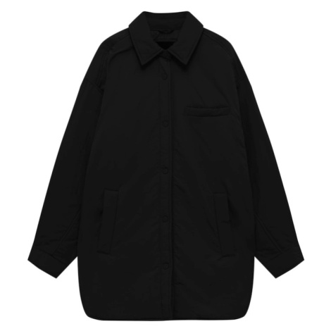 Pull&Bear Prechodná bunda  čierna Pull & Bear