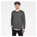 G-STAR Sveter - Premium Basic Knit r l\s šedý