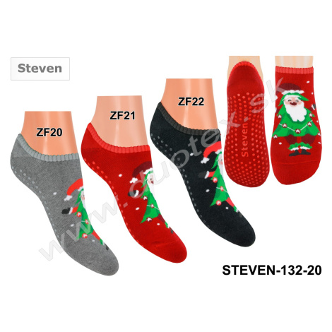 STEVEN Froté ponožky s ABS Steven-132-20 ZF22-grafit