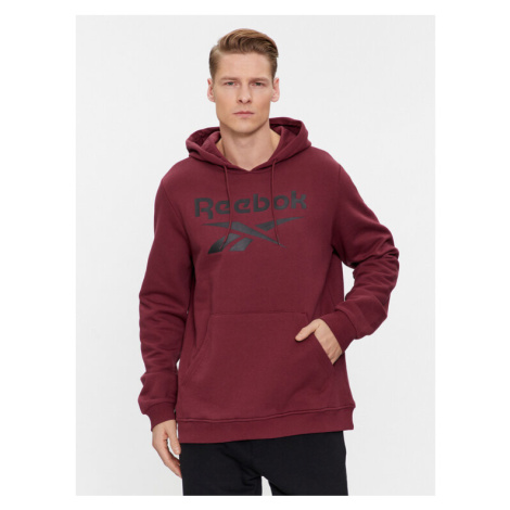 Reebok Mikina Identity Fleece Stacked Logo IM3955 Bordová Regular Fit