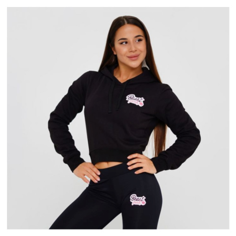 BeastPink Dámska mikina Crop Black  M