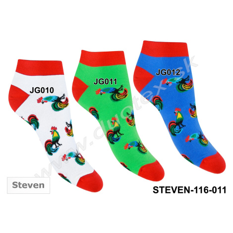 STEVEN Členkové ponožky Steven-116D-011 JG012-modrá