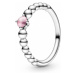 Pandora Strieborný prsteň pre ženy narodené v októbri 198867C09 52 mm