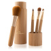 Luvia Cosmetics Bamboo Travel sada štetcov