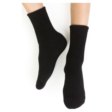 Čierne teplé ponožky pre deti Art. 020 DC041, BLACK Steven