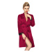 DKaren Housecoat Nancy Crimson