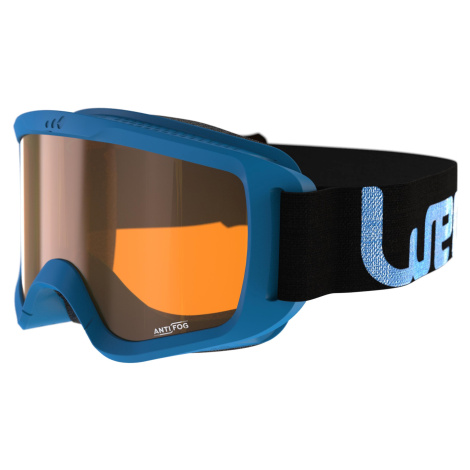 WEDZE Lyžiarske a snowboardové okuliare G 100 do slnečného počasia modré MODRÁ