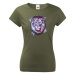 Dámské tričko s potlačou leva - darček pre milovníkov leva