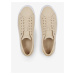 Béžové dámske kožené tenisky Tommy Hilfiger Essentials Vulc Leather Sneaker