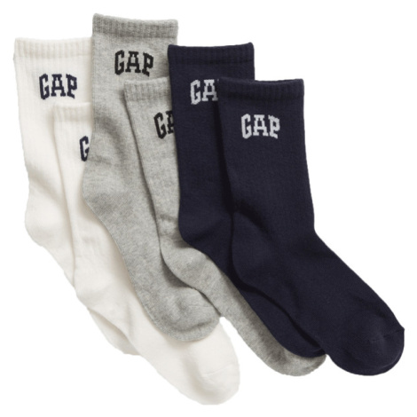 GAP ARCH 3PK Detské vysoké ponožky, mix, veľkosť