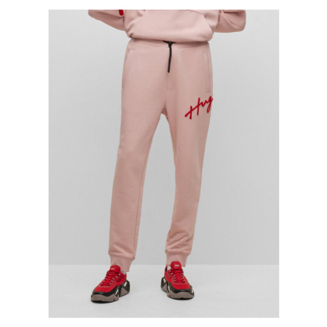 Hugo Teplákové nohavice 50482921 Ružová Regular Fit Hugo Boss