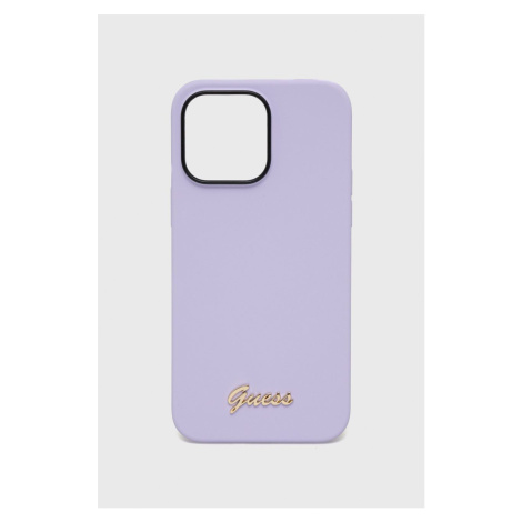 Puzdro na mobil Guess Iphone 14 Pro Max 6,7" fialová farba