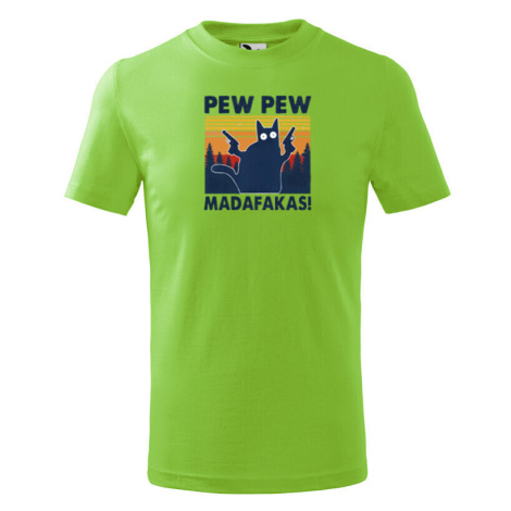 Detské tričko s vtipnou potlačou Pew Pew madafakas! - darček na narodeniny