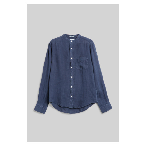 KOŠEĽA GANT REG GMNT DYED LINEN BAND SHIRT MARINE