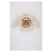 DEFACTO Baby Boy Crew Neck Tiger Pattern Sweatshirt