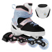 Spokey JOY Children's collets with a pair of beads, black-blue, ABEC7 Carbon, size 27-30