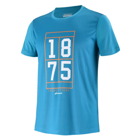 Dětské tričko Babolat Exercise Graphic Tee Blue