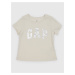 Krémové dievčenské tričko Gap