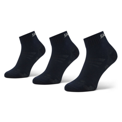 Skechers Súprava 3 párov vysokých ponožiek unisex SK42017 Čierna