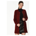 Z6603 DEWBERRY LADIES' COAT-BURGUNDY