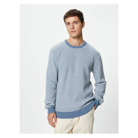 Koton Knitwear Sweater Crew Neck Textured Long Sleeve